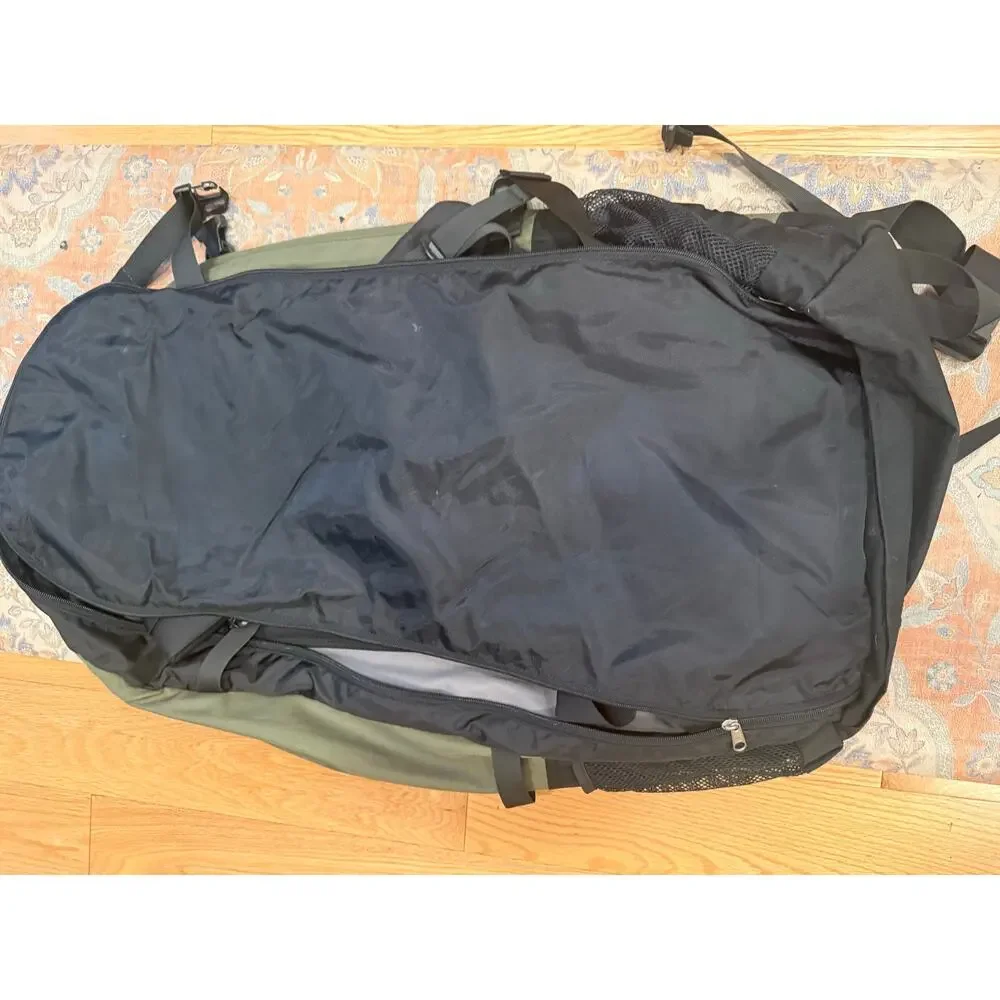 Vintage The North Face Hiking Backpack Olive Green Black